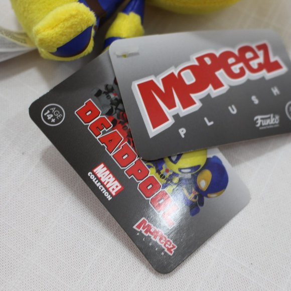 Funko Mopeez MARVEL Lot of 2, Yellow & Blue Deadpool NEW Plush Figures W/ Tags - Picture 3 of 4